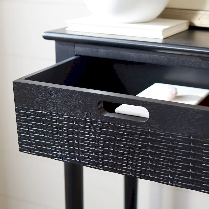 2-Drawer Console Table with Open Shelf - 35.5