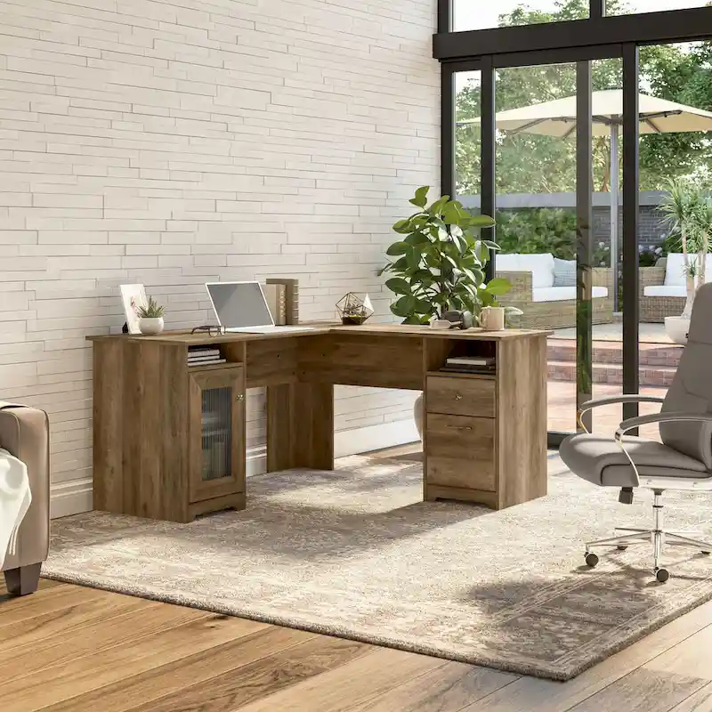 Cabot 60W L Shaped Computer Desk with Storage