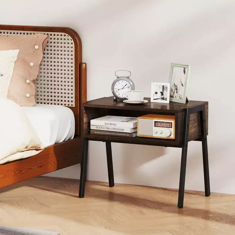 Costway Stackable End Table Night Stand Bedside Table Shelf Accent Table