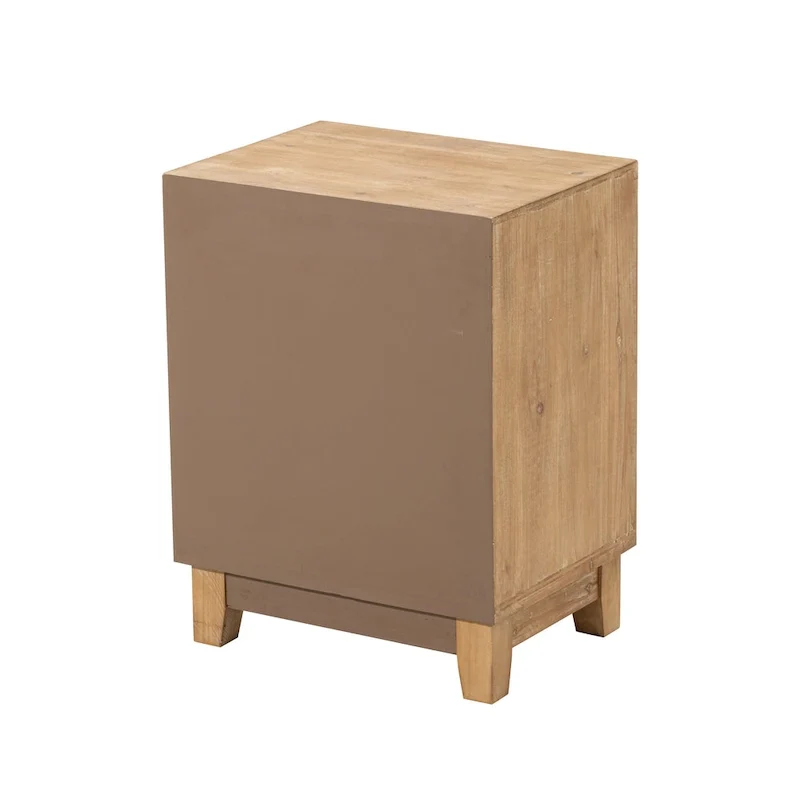 3-Drawer Farmhouse Dresser with Handicraft Wood Ring Motif
