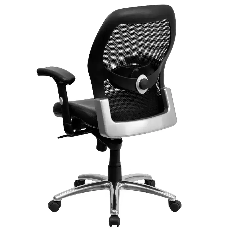 Mid-Back Super Mesh Executive Swivel Office Chair with Knee Tilt Control and Adjustable Arms