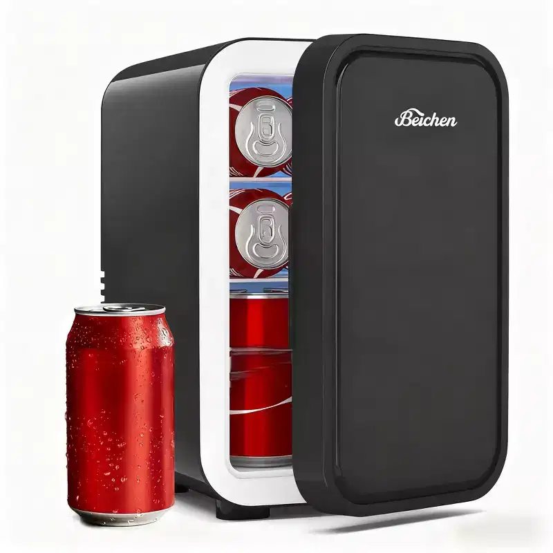 BEICHEN 6L Mini Fridge AC100-120V / DC12V Cooler Warmer for Bedroom Car Office Dorm