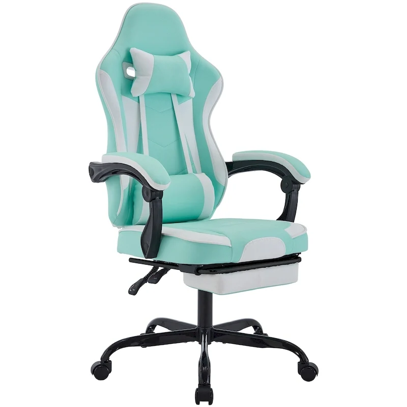 Gaming Chair, Ergonomic Computer Chair Height Adjustable Swivel Video Game Chair for Adults, 300lb Max