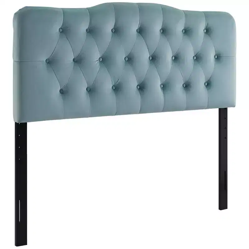 Full Size Diamond Tufted Performance Velvet Headboard