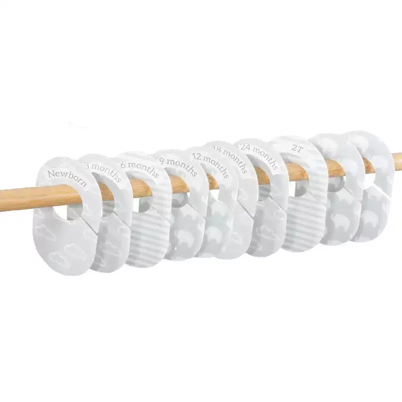The 10-Pack Grey Nursery Closet Organizer Dividers