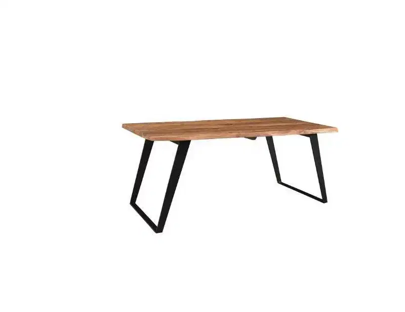 80 Solid Wood Live Edge Dining Table Brown - Timbergirl
