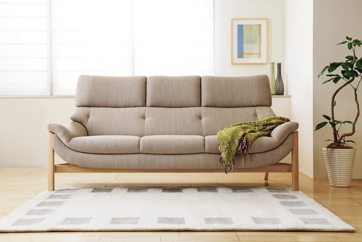 The Three Sat On The - Sofa
