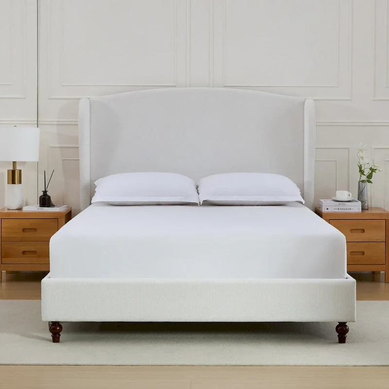 Headboard Upholstered Wingback Platform Bed