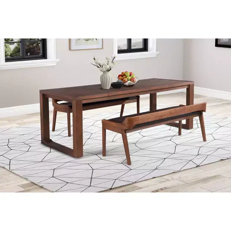 Extendable Dining Table Chestnut