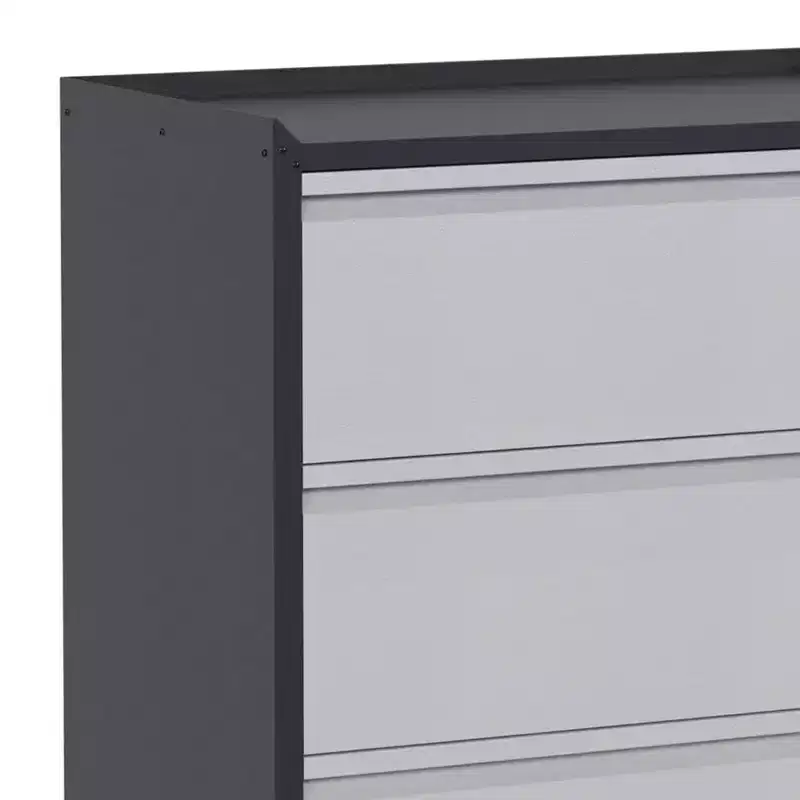 Lockable Steel File Storage Organizer Cabinet with Adjustable Shelves and Wheels for Home, School, Office, and Garage Organization, Black